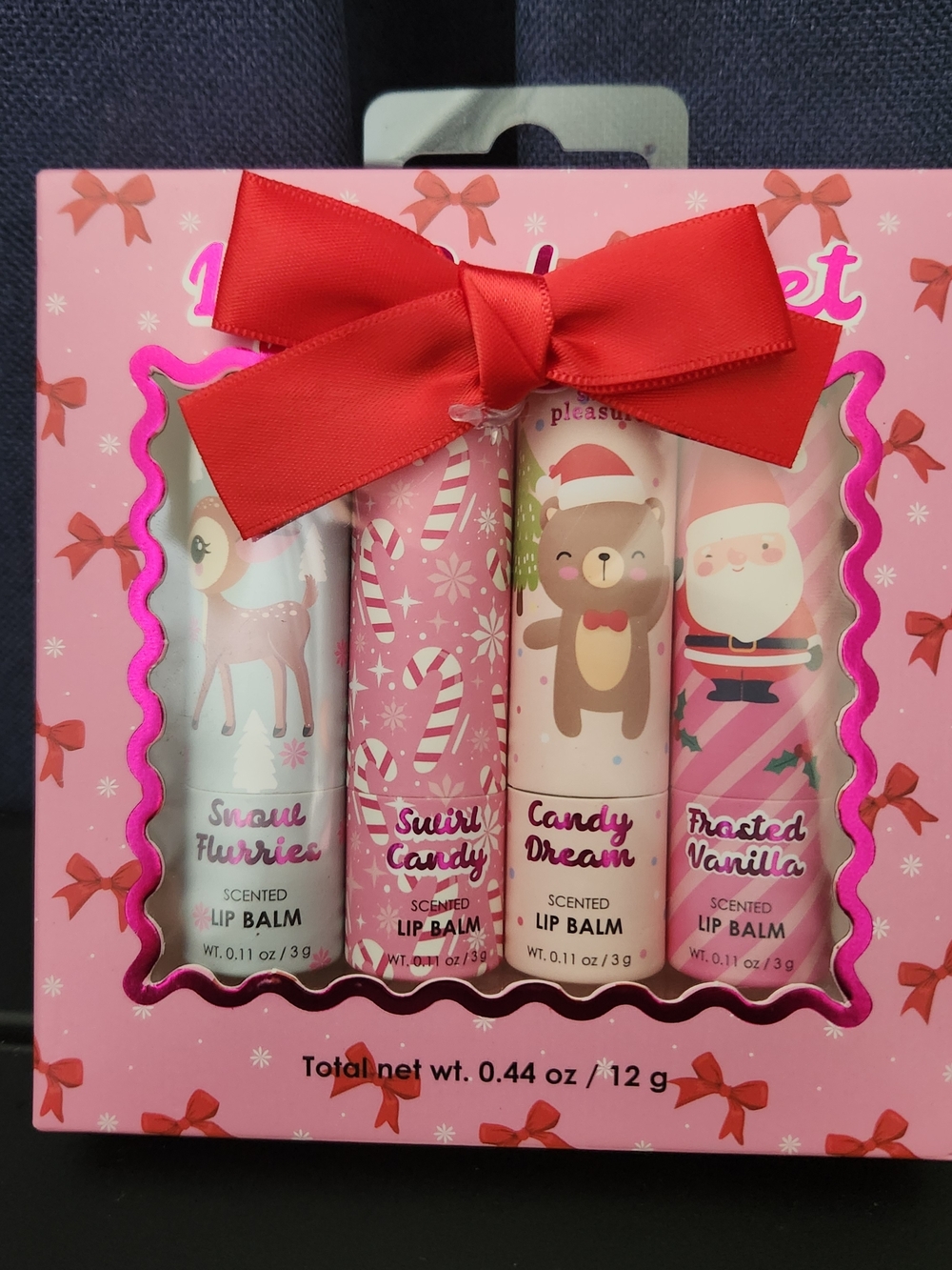 Holiday Lip Balm Set - Pink Scented Lip Balms